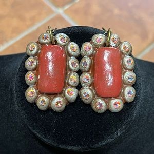 Sookie Sookie Earrings With Rhinestones